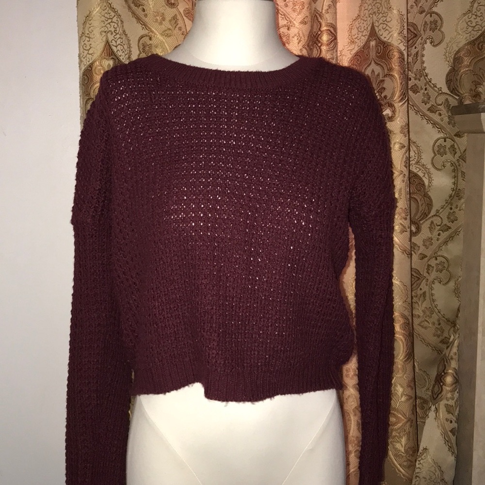 Burgundy sweater